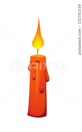 Day of the Dead holiday, Dia De Los Muertos flaming candle. Mexican holiday and funeral attribute, Day of the Dead festival vector object. Mexico carnival candle with burning flame and melting wax Day of the Dead holiday, Dia De Los Muertos flaming candle. Mexican holiday and funeral attribute, Day of the Dead festival vector object. Mexico carnival candle with burning flame and melting wax 132781539
