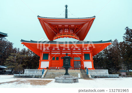 高野山白雪皚皚－金本大東 132781965