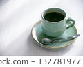 A coffee cup bathed in soft morning light 132781977