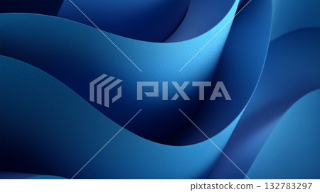 Abstract blue geometric patterns and curves Clean futuristic design Abstract blue geometric patterns and curves Clean futuristic design 132783297