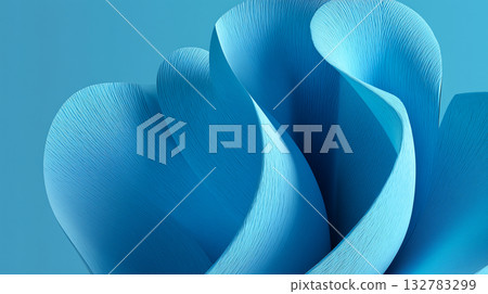 Abstract blue geometric patterns and curves Clean futuristic design Abstract blue geometric patterns and curves Clean futuristic design 132783299