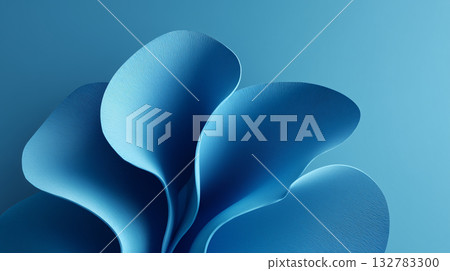 Abstract blue geometric patterns and curves Clean futuristic design 132783300