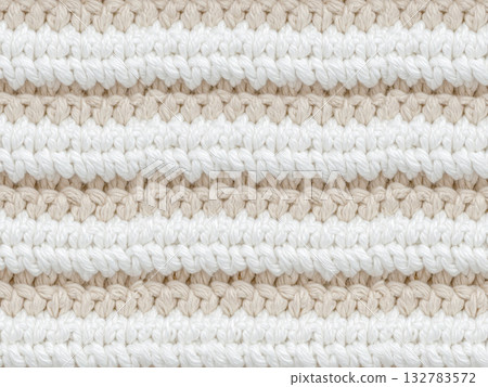 白色和米色針織背景 132783572