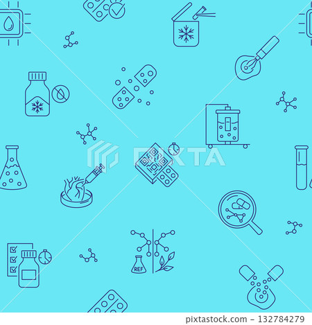 Medicine and pharmacology seamless pattern Medicine and pharmacology seamless pattern 132784279