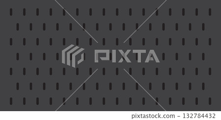 Peg board with oval holes. Rectangle grey peg board perforated texture background for working bench tools. Peg board with oval holes. Rectangle grey peg board perforated texture background for working bench tools. 132784432