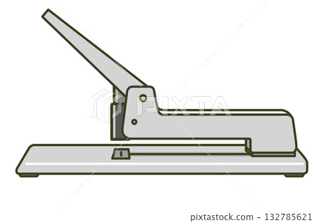 Illustration of a large commercial stapler (bookbinding, office equipment, stationery) 132785621