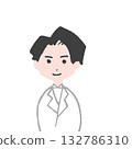 穿著白色衣服的一個人的例證 132786310