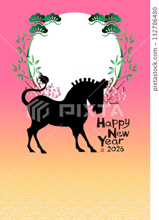 2026年新年賀卡 2026年新年賀卡 132786480