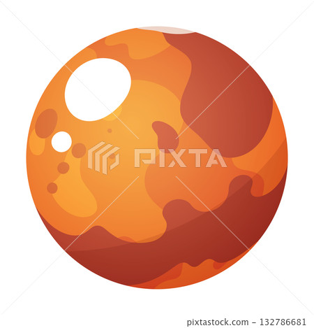 Cute Mars illustration Cute Mars illustration 132786681