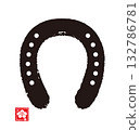 Horse hoof calligraphy (zodiac) 132786781