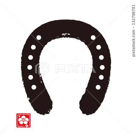 Horse hoof calligraphy (zodiac) Horse hoof calligraphy (zodiac) 132786781