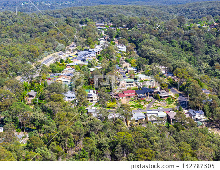 Aerial view of houses in the regional town of Hawkesbury Heights Aerial view of houses in the regional town of Hawkesbury Heights 132787305