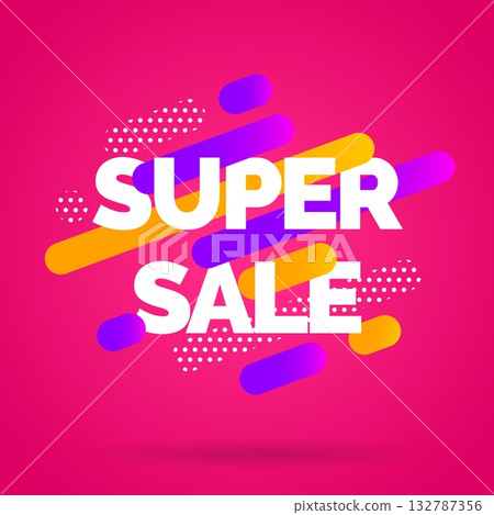 Sale banner template design. Special offer. Vector illustration. Sale banner template design. Special offer. Vector illustration. 132787356
