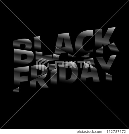 Black Friday sale banner template design. Vector illustration. Black Friday sale banner template design. Vector illustration. 132787372