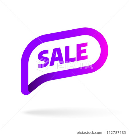 Sale banner template design. Special offer. Vector illustration. 132787383