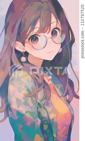 戴眼鏡的女人 132787520