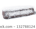 Traditional Christmas Stollen with Raisins and Powdered Sugar 132788124