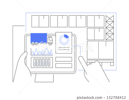 Reports and analytics isolated cartoon vector illustrations. 132788412