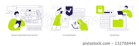 Smart city security isolated cartoon vector illustrations se Smart city security isolated cartoon vector illustrations se 132788444