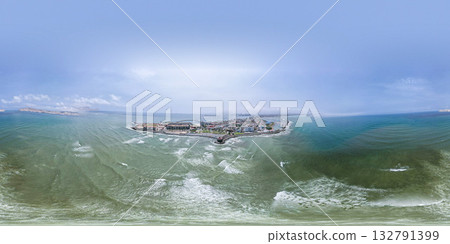 Aerial view of the District of La Punta, located in Callao. 132791399