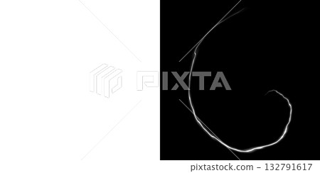 Electric spiral energy lines on transparent and black background Electric spiral energy lines on transparent and black background 132791617