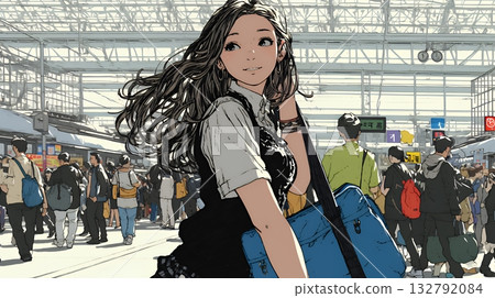 Businesswomen participating in a business fair Businesswomen participating in a business fair 132792084