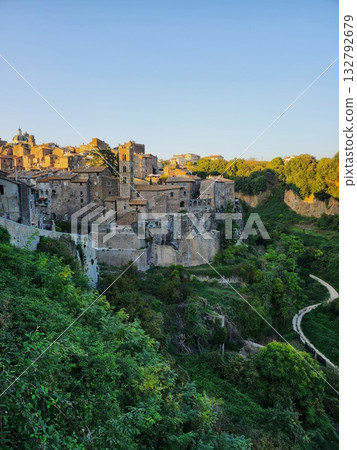 Medieval Fortress on Hilltop 132792679