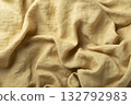 Yellow color Linen fabric texuture 132792983