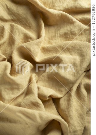 Yellow color Linen fabric texuture Yellow color Linen fabric texuture 132792986