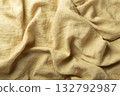 Yellow color Linen fabric texuture 132792987