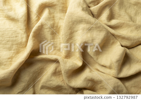 Yellow color Linen fabric texuture Yellow color Linen fabric texuture 132792987