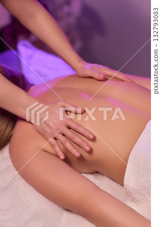 Indulge in a Relaxing Spa Massage Therapy for the Ultimate Stress Relief and Wellness Experience 132793083