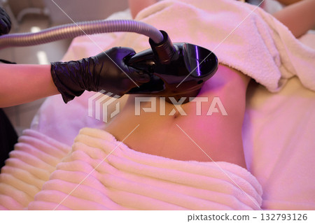 In a clinical setting, a medical device is utilized for therapy or treatment purposes 132793126