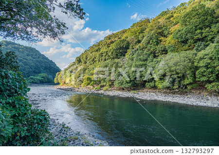 Uji River scenery Uji City, Kyoto Prefecture 132793297