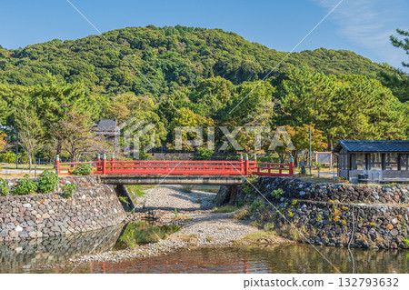 Nakajima Bridge in Uji Park, Uji City, Kyoto Prefecture Nakajima Bridge in Uji Park, Uji City, Kyoto Prefecture 132793632