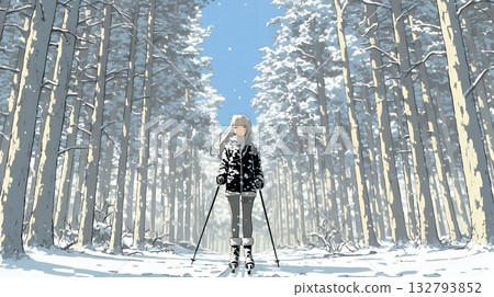 女子越野滑雪 132793852