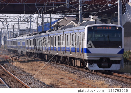 A long E531 series train running on the Joban Line (Photo taken on December 2, 2010) A long E531 series train running on the Joban Line (Photo taken on December 2, 2010) 132793926