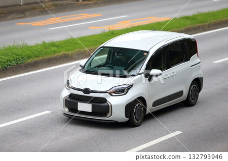 White minivan image 132793946