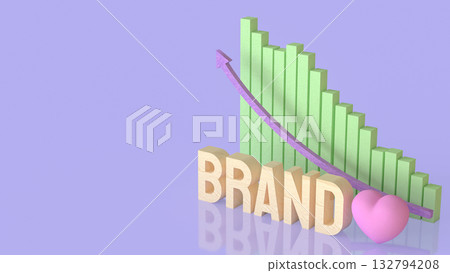 The Brand for Product or marketing concept 3d Rendering. 132794208