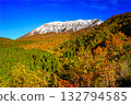 Mt. Daisen and the beautiful autumn forest 132794585