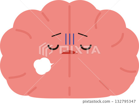 疲憊的大腦示意圖 132795347