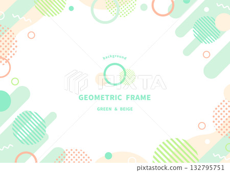 A natural and calming Memphis-style abstract background (for business, promotional and advertising designs) 132795751