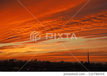 Evening landscape in the city Evening landscape in the city 132796428