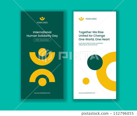 International Human Solidarity Day Flat Cartoon Vertical Banner Illustration Template International Human Solidarity Day Flat Cartoon Vertical Banner Illustration Template 132796855
