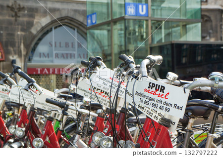 德國慕尼黑的共享單車 132797222