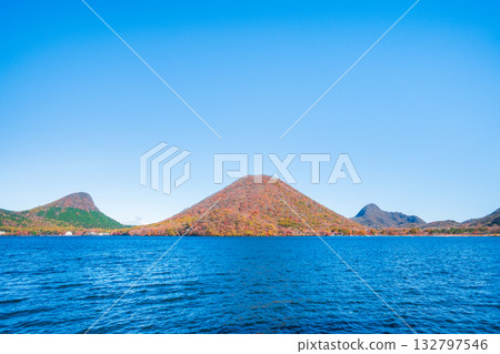 Mount Haruna, Lake Haruna, Mount Eboshigatake, Mount Haruna Fuji, Mount Haruna Asahidake (Autumn) 132797546