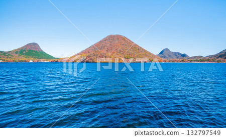Mount Haruna, Lake Haruna, Mount Eboshigatake, Mount Haruna Fuji, Mount Haruna Asahidake (Autumn) 132797549