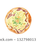 Watercolor bacon mayo bread 132798013