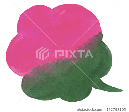 Hand-drawn speech bubble (transparent watercolor) Hand-drawn speech bubble (transparent watercolor) 132798105