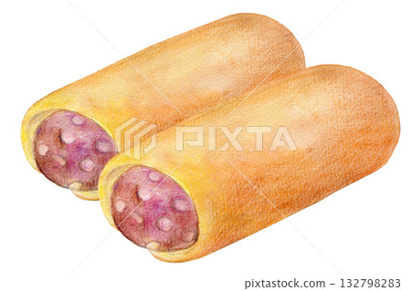 水彩插畫，手繪插畫，豆丘 132798283